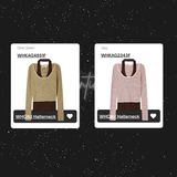  Áo Thun Cổ Yếm WHOAU [Nữ] - Halterneck Layered Pullover - WHKAG4851F 
