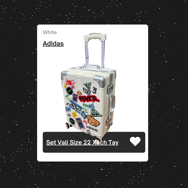  Vali Adidas Power 03 Size 22 (Xách Tay) Trắng 