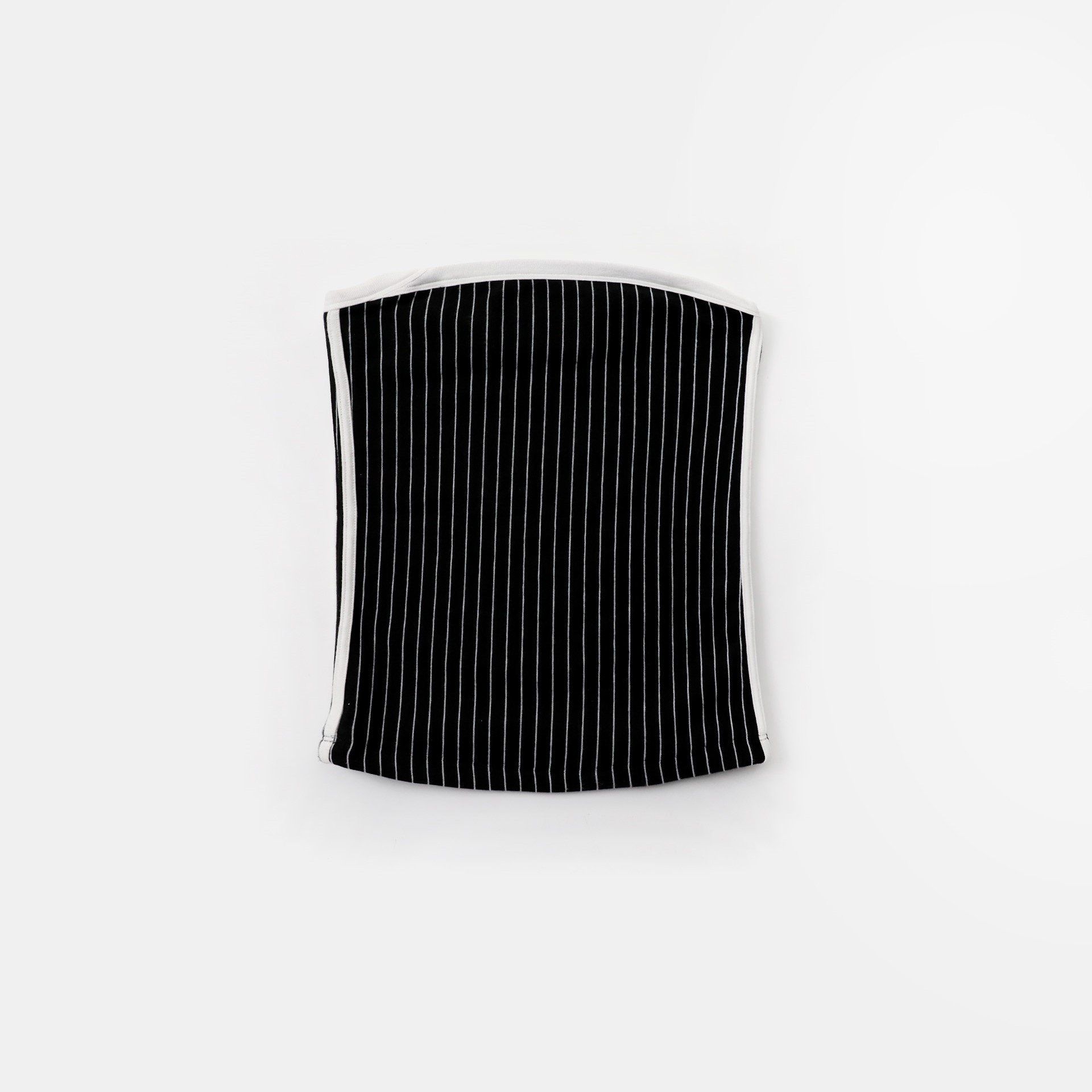  Áo Quây [Nữ] Badblood - [w-tnk25-034] Classic Logo Stripe Tube Top Black 