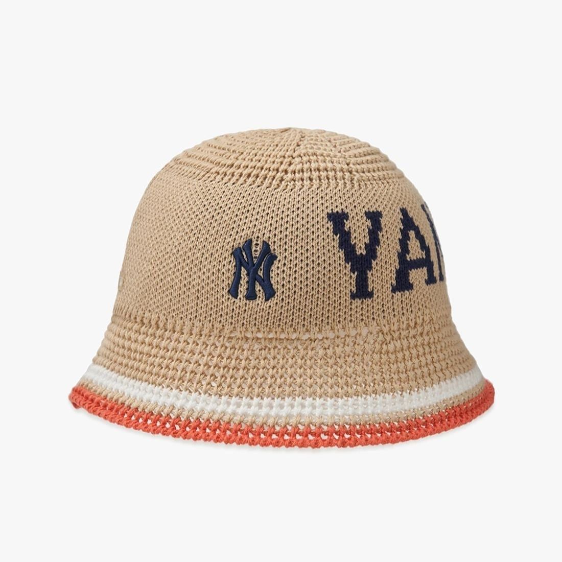  Nón Bucket Dệt Len MLB Knitted Crochet - 3AHTK014N-50BGL 