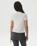  Set Polo Whoau [Nữ] Summer Eyelet Jacquard - WHAAG2551F / WHTMG2551F 