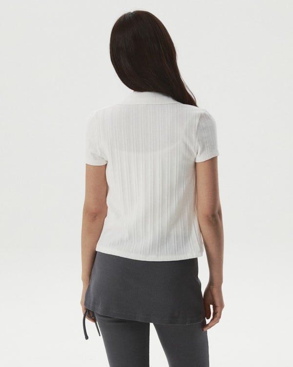  Set Polo Whoau [Nữ] Summer Eyelet Jacquard - WHAAG2551F / WHTMG2551F 
