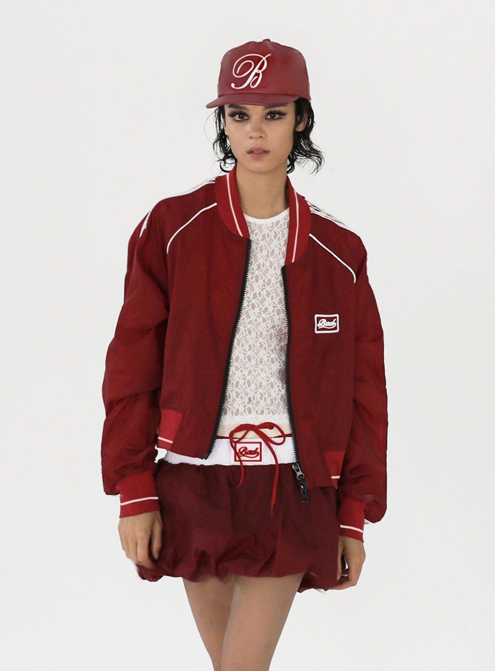  Áo Khoác [Unisex] Badblood - [w-jkt24-013] Billy SS Track Jacket Red 