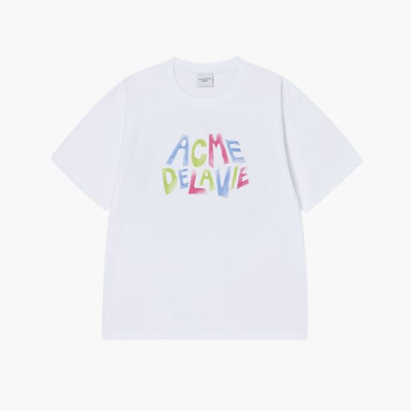 Áo thun [Unisex] ADLV - Acmédelavie Animated Font White