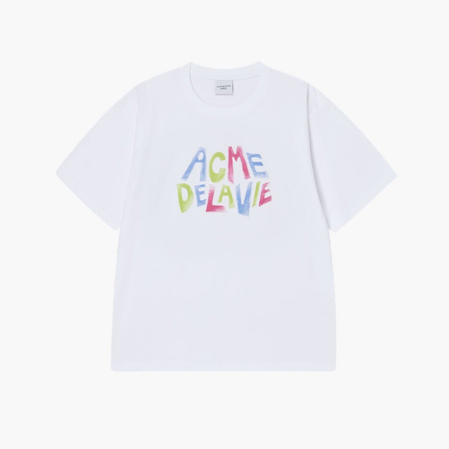  Áo thun [Unisex] ADLV - Acmédelavie Animated Font White 