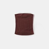  Áo Quây [Nữ] Badblood - [w-tnk25-033] Classic Logo Stripe Tube Top Wine 