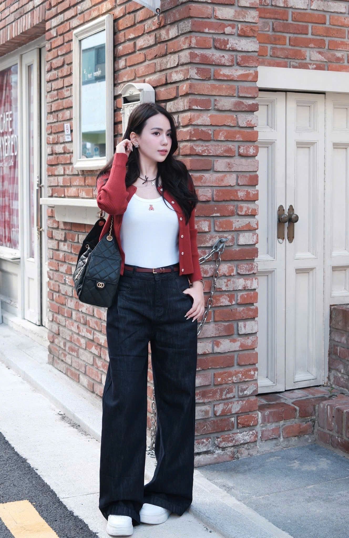  Áo Thun Len WHOAU [Nữ] - Ribbed Button Cardigan - WHCKF4742F 