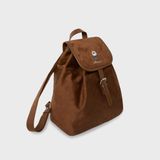  Balo Whoau Korea - Suede Buckle Backpack - WHBGF4T31A 