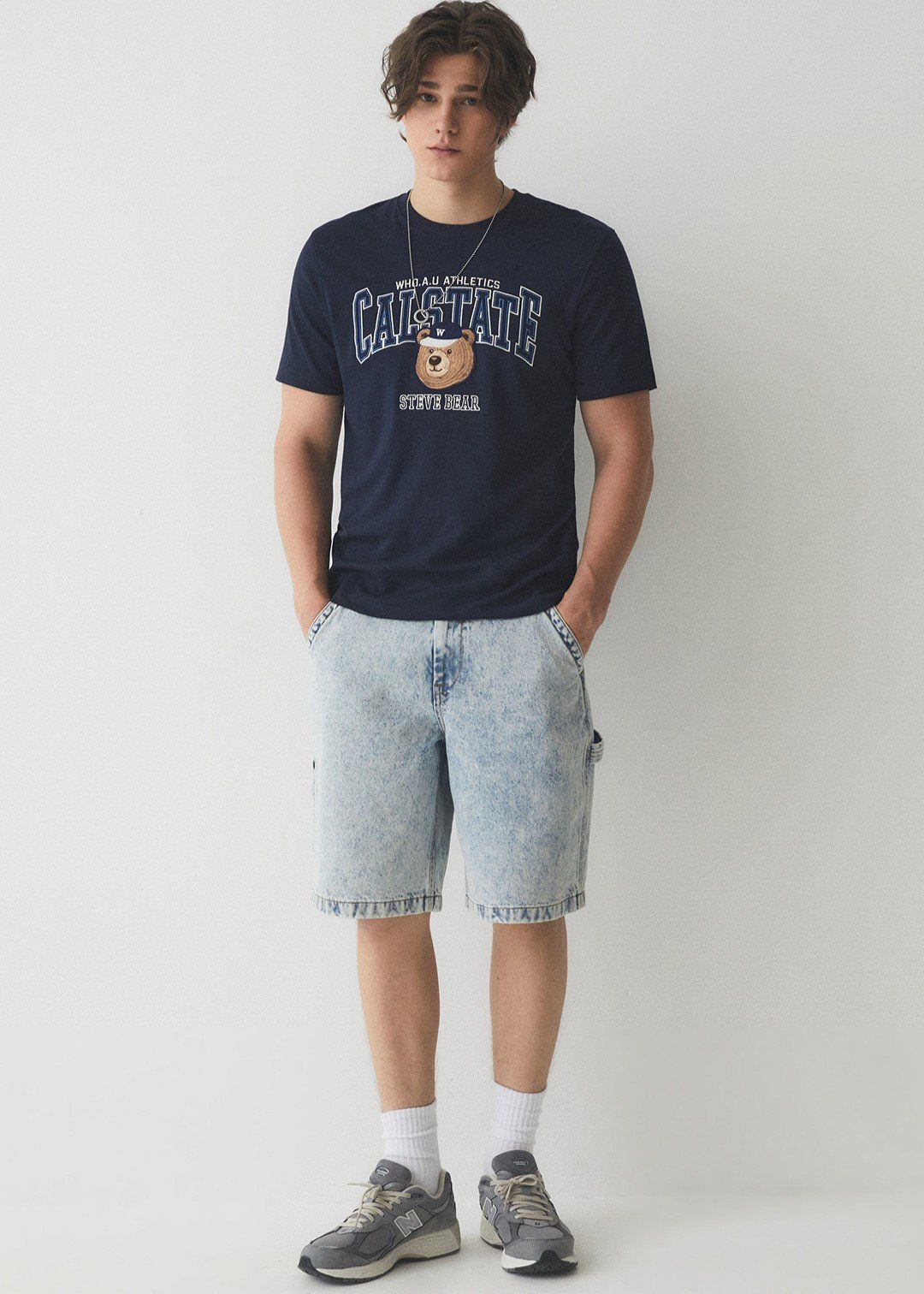  Áo Thun WHOAU [Unisex] - Steve Campus Patch - WHRPE2492U 