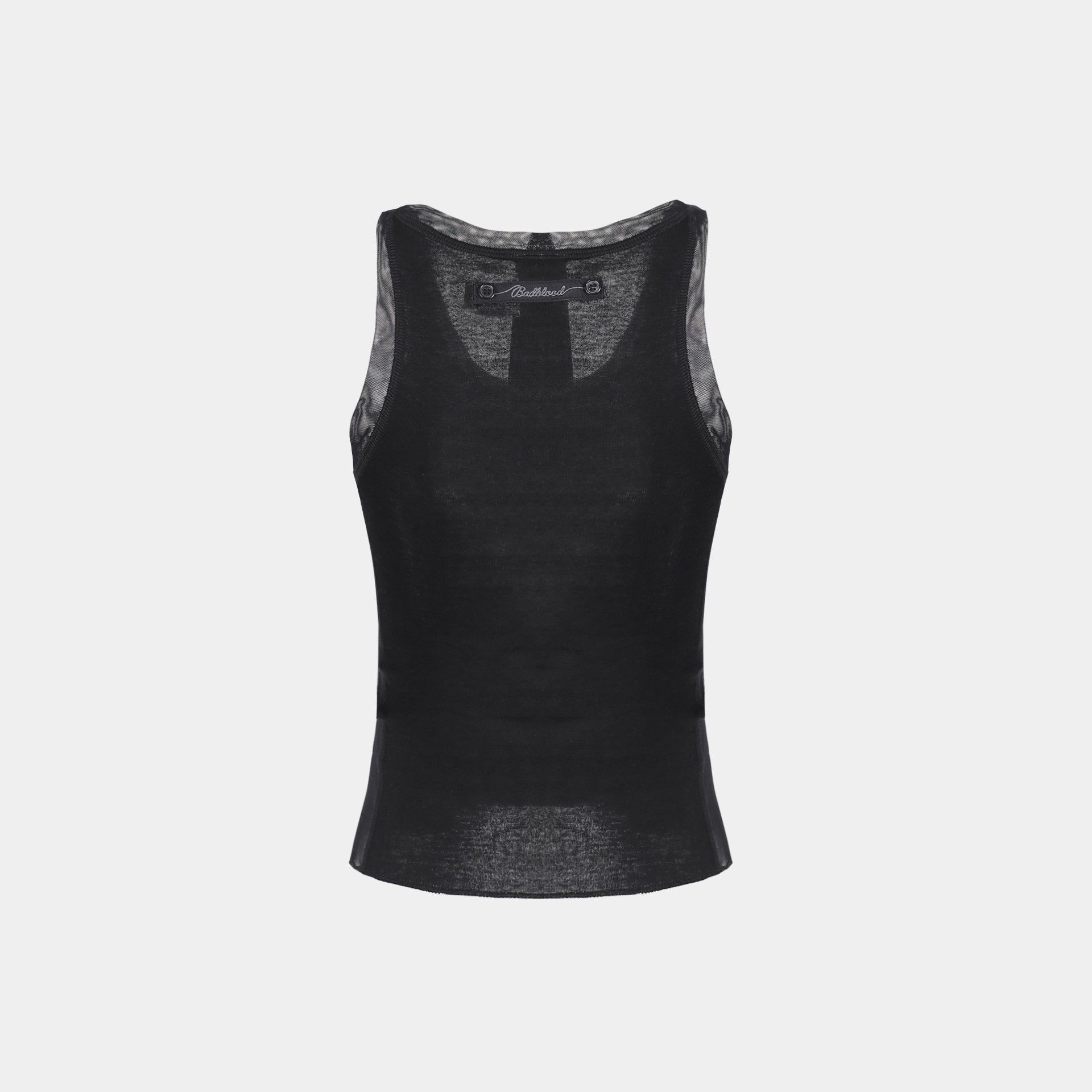  Áo Croptop [Nữ] Badblood - [w-tnk24-024] Second Skin Tank Top Black 