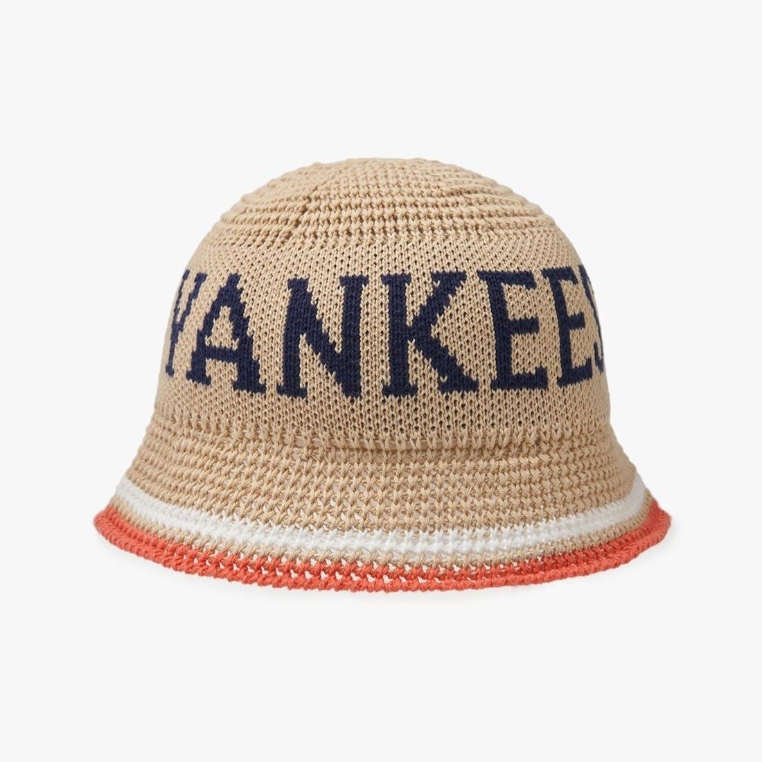  Nón Bucket Dệt Len MLB Knitted Crochet - 3AHTK014N-50BGL 