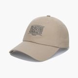  Nón Marithe & Francois Girbaud - Small Classic Logo Cap Dark Beige 