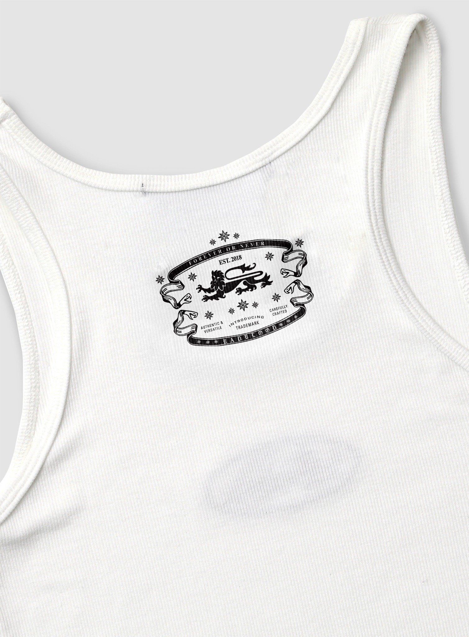  Áo Tanktop [Unisex] Badblood - [w-tnk25-011] Mystic Tank Slim Fit White 