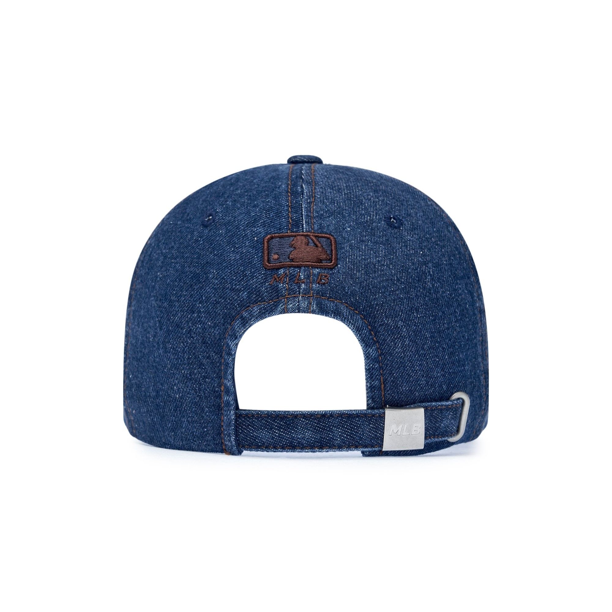  Nón MLB Korea - [Unisex] Denim Suede Unstructured Ballcap - 3ACPB125N-43NYS 