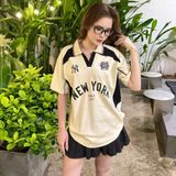  Áo Thun Polo New Era - [Unisex] Jersey Polo Cream/Black - 15488846 