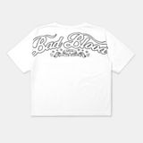  Áo Thun [Nữ] Badblood - [w-tee25-028] Mystic 1/2 Print T-Shirt Slim Fit White 
