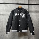  Áo Khoác Bomber New Era - [Unisex] Boston Varsity Jacket Black 