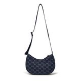 Túi Xách MLB Diamond Monogram Denim JQD Hobo Bag NY Yankees - 3ABQMV45N-50INS 