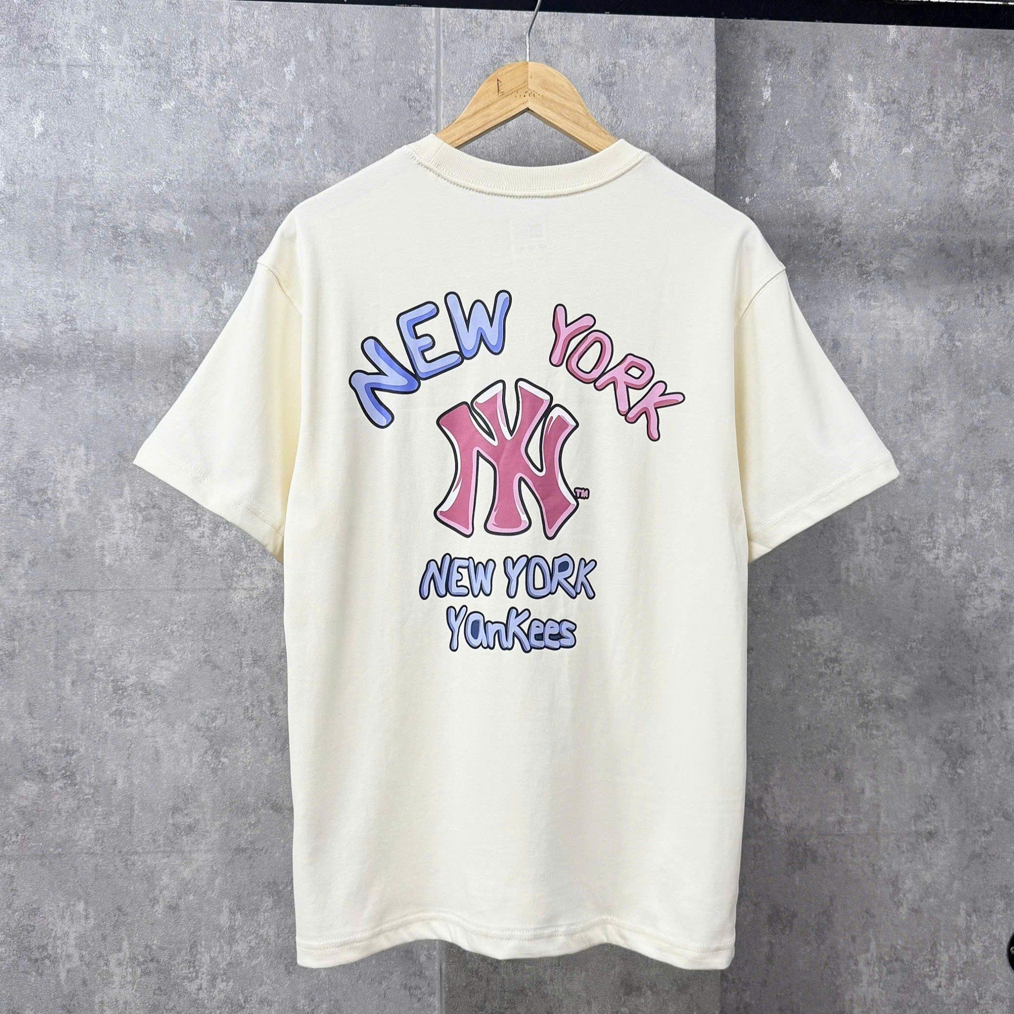  Áo Thun New Era - [Unisex] NY Yankees Bubble Pastel Logo T-shirt 