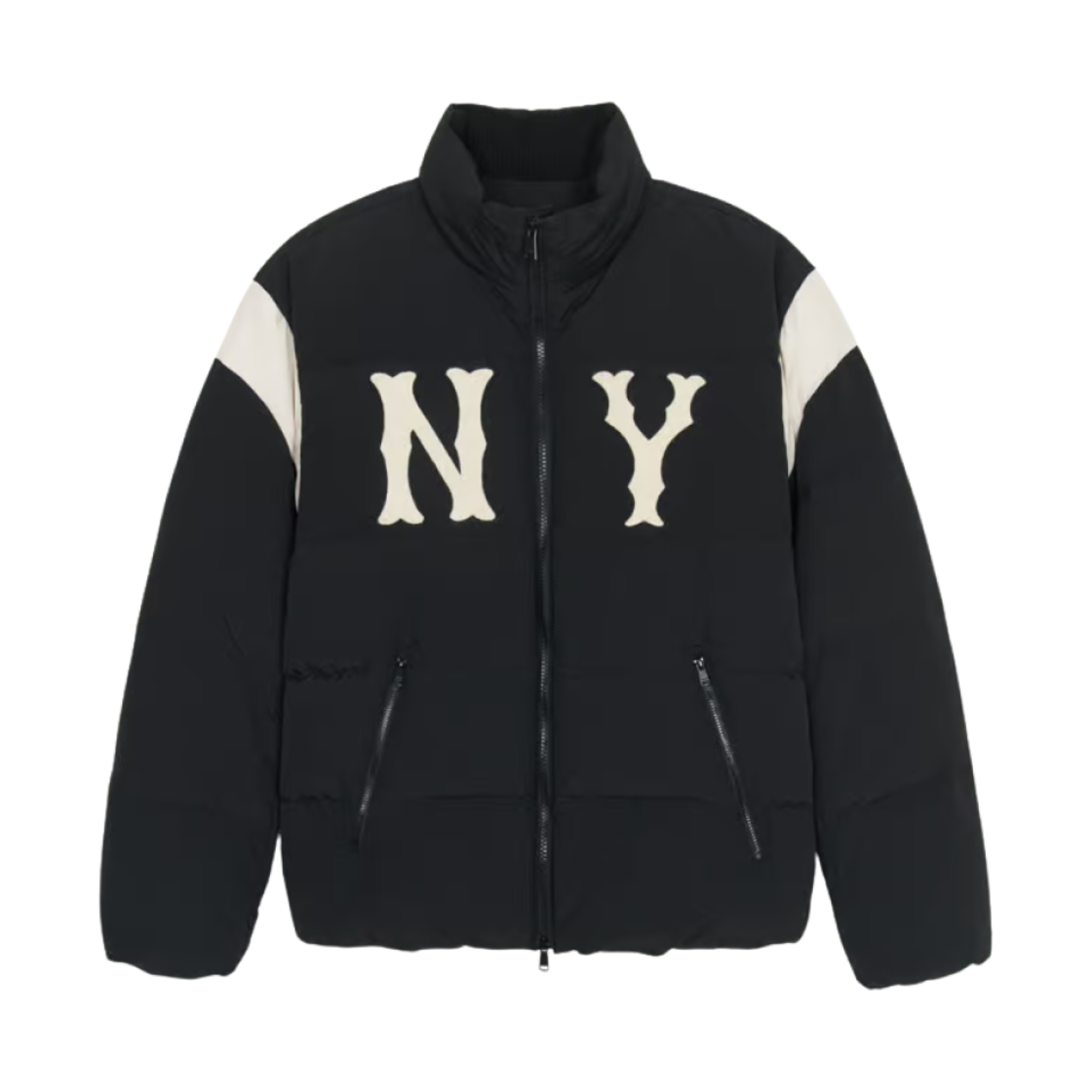  Áo Khoác Phao MLB Varsity Shoulder Weight Short Padding NY Yankees - 3ADJV1146-50BKS 