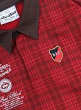  Áo Sweater [Unisex] Badblood - [w-sweatshirt24-013] Classic Check Rugby Shirt - Red 