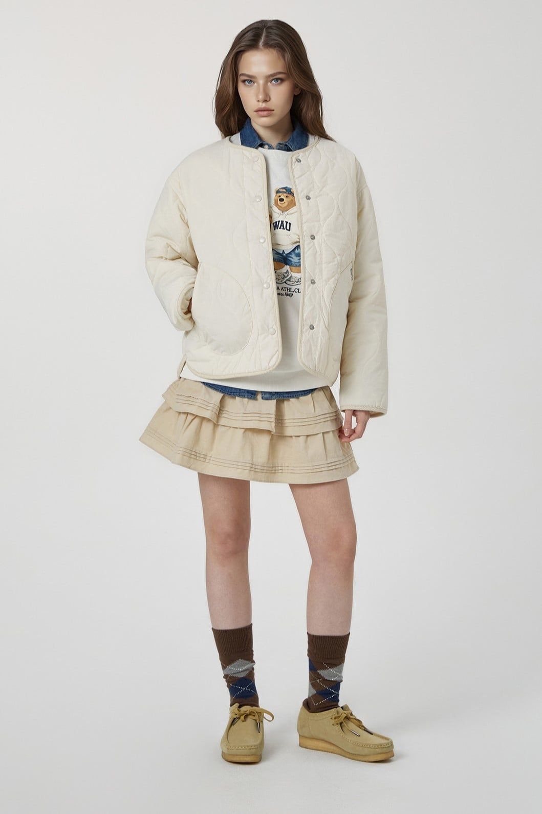  Áo Khoác Phao WHOAU - Steve Reversible Quilting Jacket - WHJJG1112F 