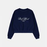  Áo Sweater [Unisex] Badblood - [w-sweatshirt24-018] Classic Logo sweatshirt - Navy 