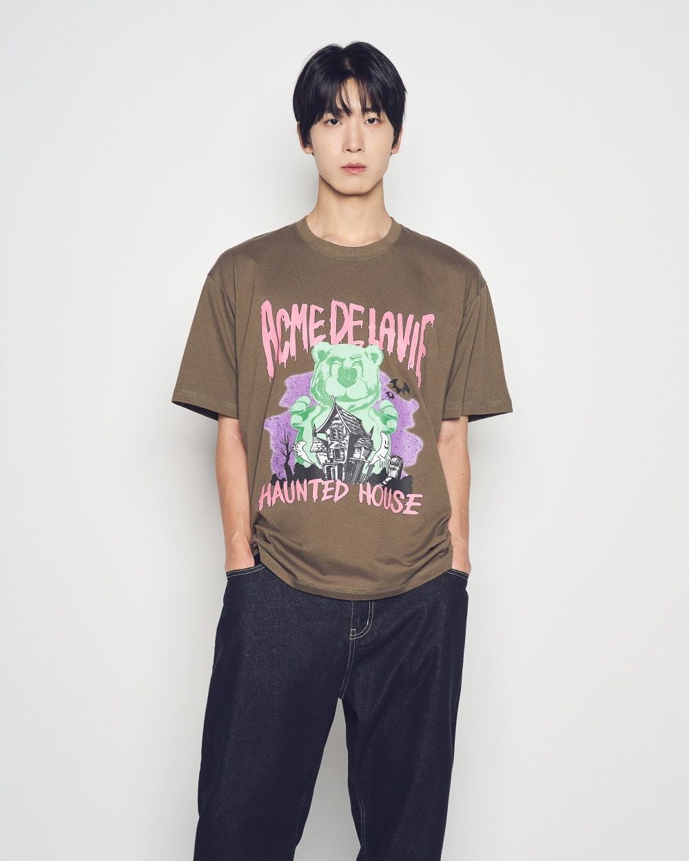  Áo thun [Unisex] ADLV - Acmédelavie AC Bear Halloween Brown 