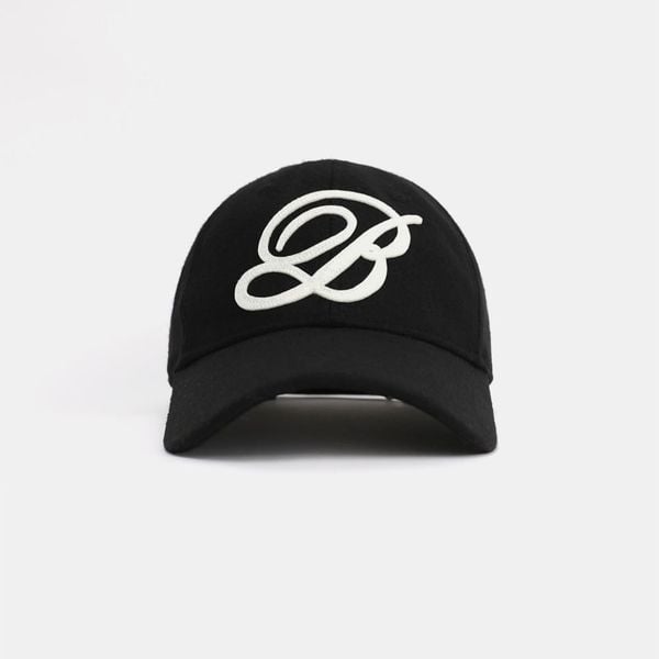 Nón Badblood - [w-hat24-053] Classic B Logo Wool Ball Cap Black