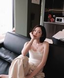  Áo hai Dây Badblood [Nữ] - Beyond Soft Cami White - w-tnk24-067 