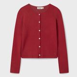  Áo Thun Len WHOAU [Nữ] - Ribbed Button Cardigan - WHCKF4742F 