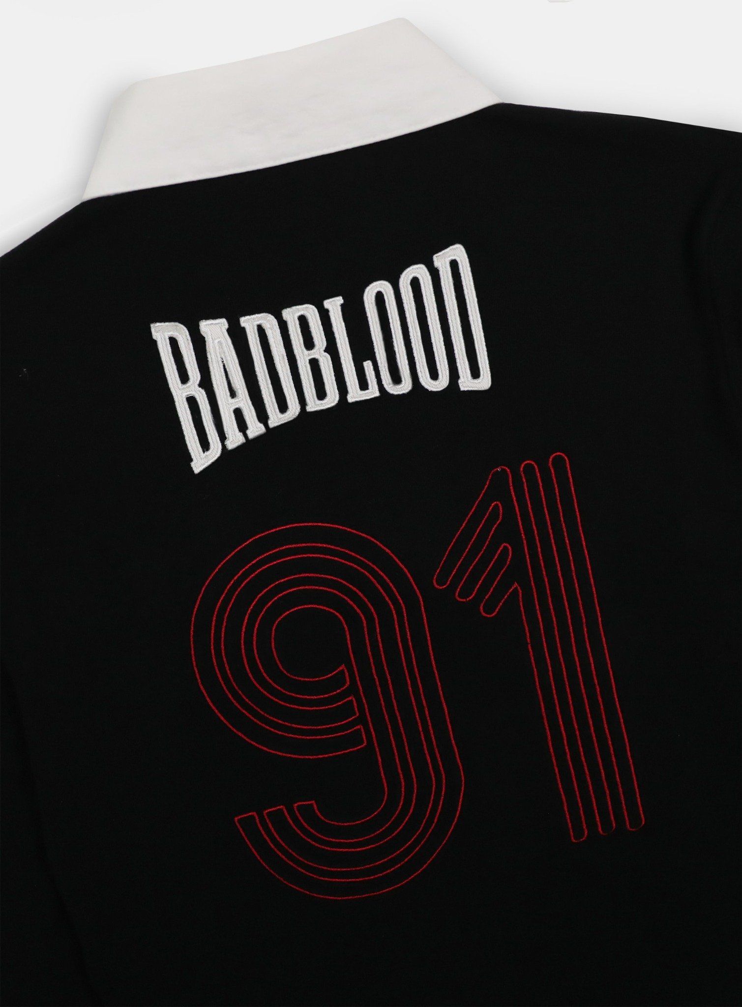  Áo Thun Dài Tay [Unisex] Badblood - [w-tee25-036] Mystic Capsule Rugby Shirt Slim Fit Black 