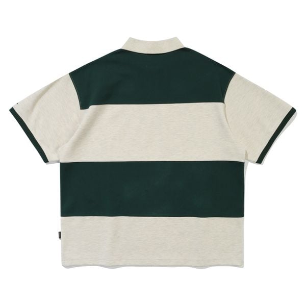 Áo Polo RMTCRW [ROMANTIC CROWN] - STRIPE RUGBY POLO GREEN