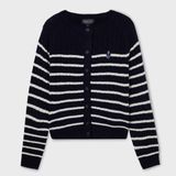  Áo Cardigan WHOAU [Nữ] - Steve Cable Cardigan Navy - WHCKF4901F 
