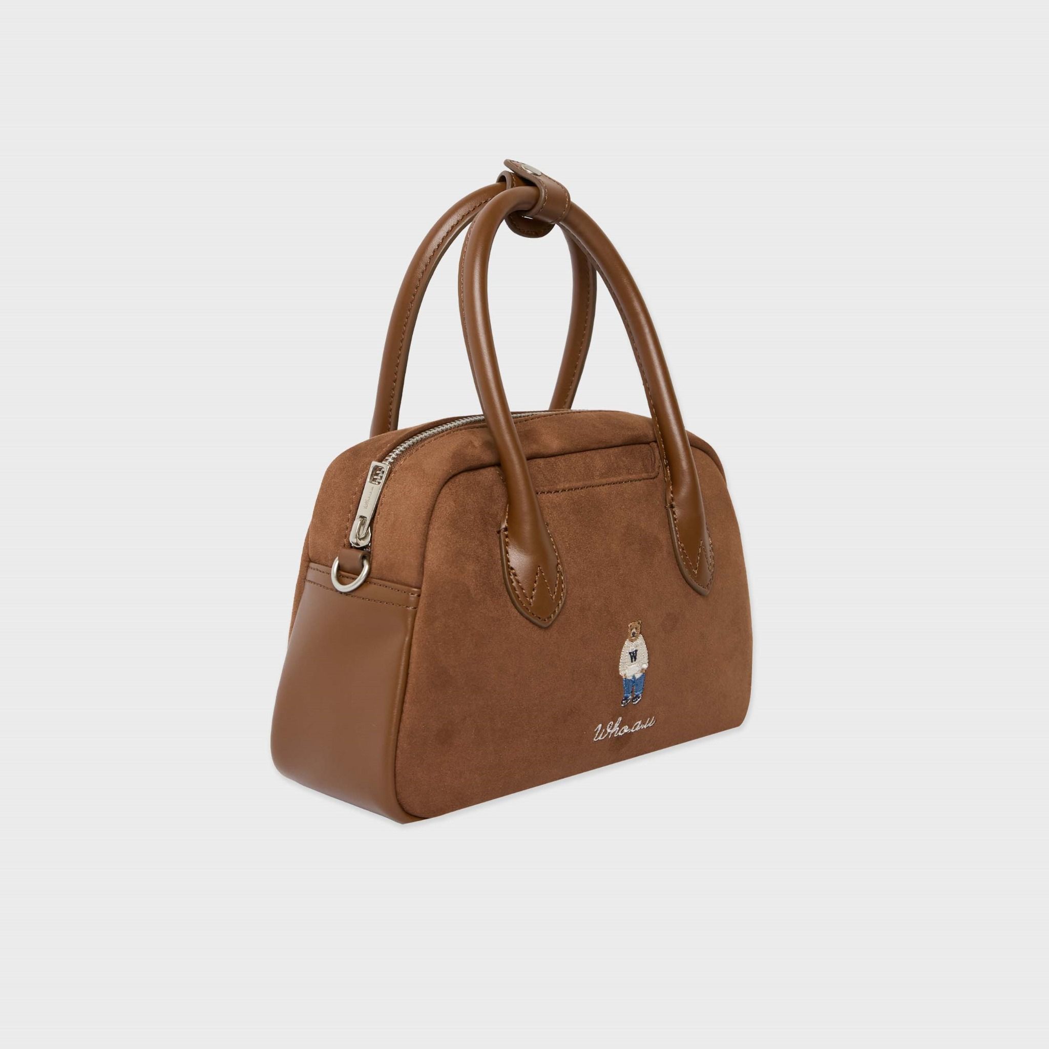  Túi Đeo Chéo Whoau - Suede Boston Bag - WHBGF4T32A 