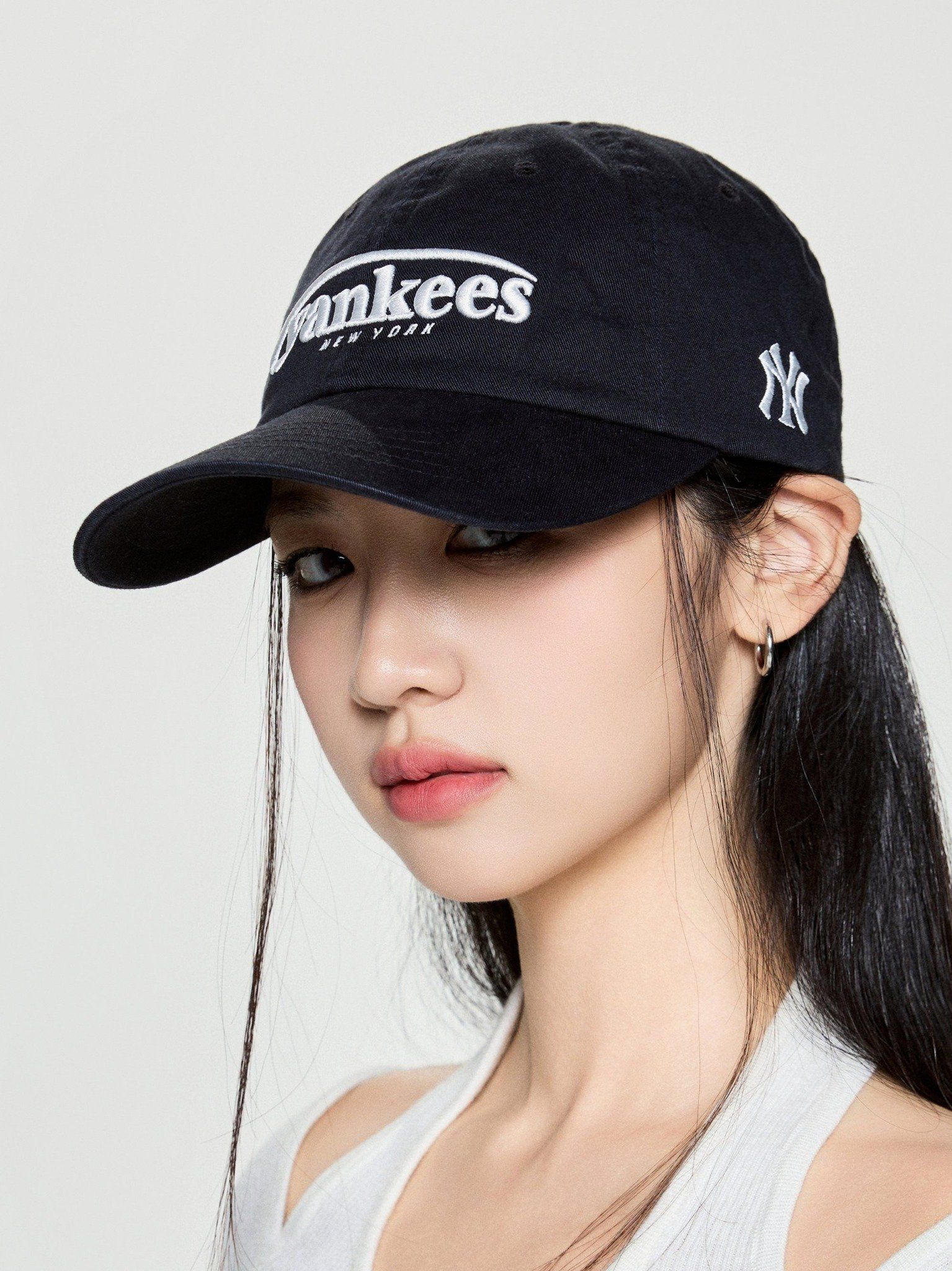 Nón MLB Korea - [Unisex] Jelly Unstructured Ball Cap NY Yankees - 3ACPV315N-50BKS 