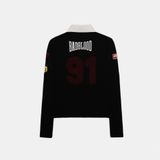  Áo Thun Dài Tay [Unisex] Badblood - [w-tee25-036] Mystic Capsule Rugby Shirt Slim Fit Black 