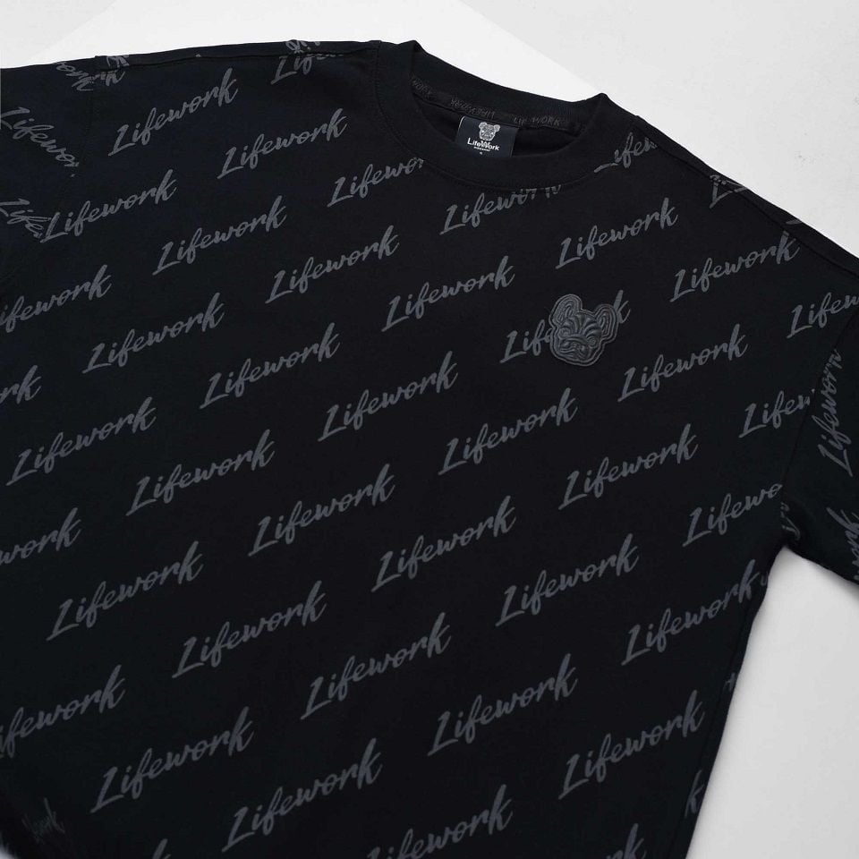  Áo thun Life Work [Unisex] - Signature Lettering T-Shirt - LW242TS070 