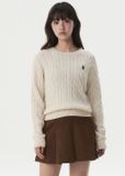  Áo Sweater Whoau [Nữ] - Steve Cable R-neck Pullover - WHKAG4921F 