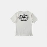  Áo Thun [Unisex] Badblood - [w-tee25-039] Mystic Logo Jersey Short Sleeve Slim Fit White 