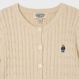  Áo Cardigan Len WHOAU [Nữ] - Steve Cable Cardigan Beige - WHCKG2211F 