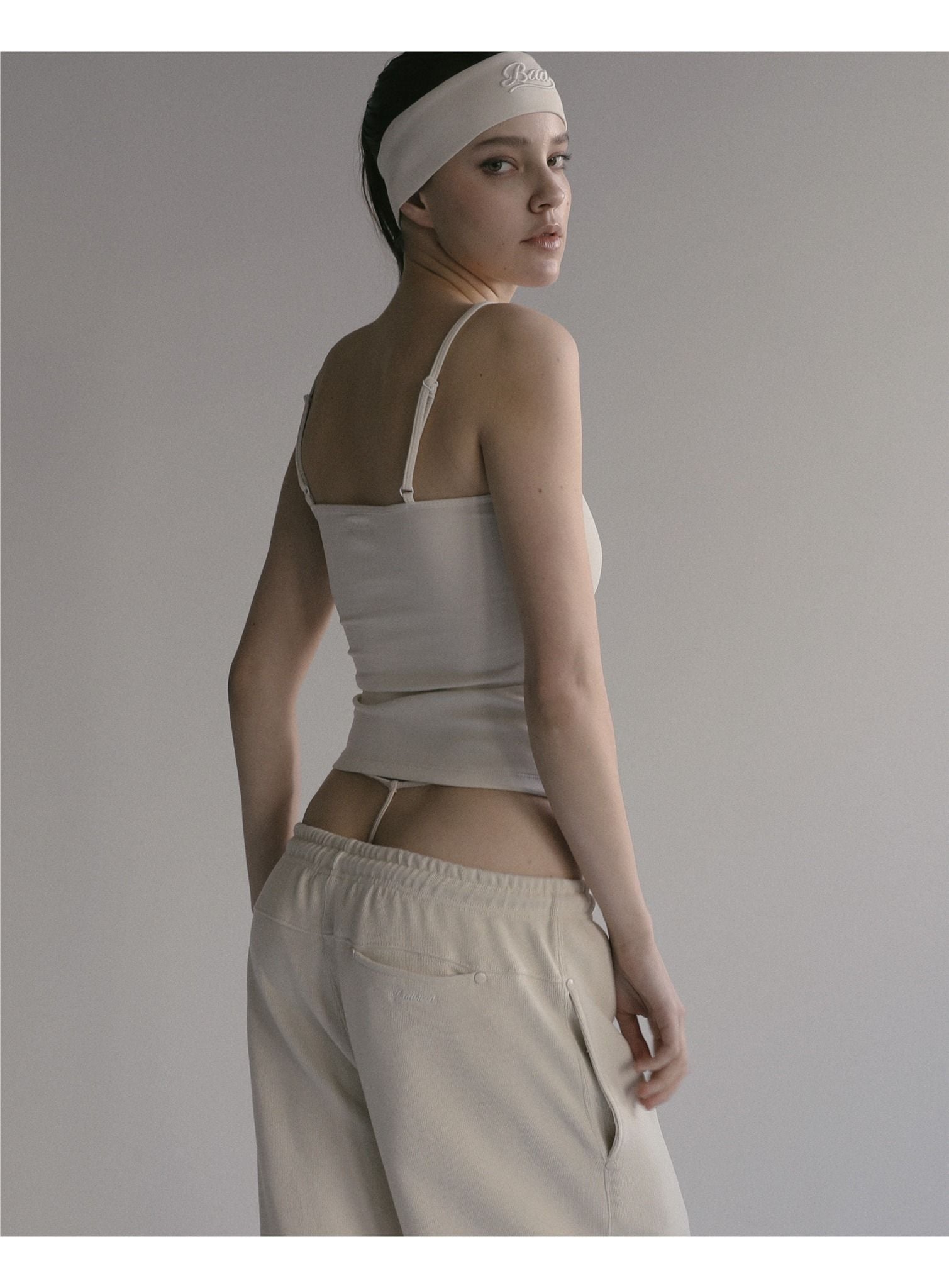  Áo Hai Dây [Nữ] Badblood - [w-tnk24-003] Beyond Soft String Tank Cream 