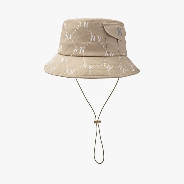 Nón Bucket MLB - [Unisex] Diamond Monogram Sporty Safari - 3AHTM015N-50BGD