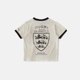  Áo Thun [Unisex] Badblood - [w-tee25-097] Mystic Shield Print Ringer T-Shirt Cream 