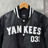  Áo Khoác Bomber New Era - [Unisex] Boston Varsity Jacket Black 