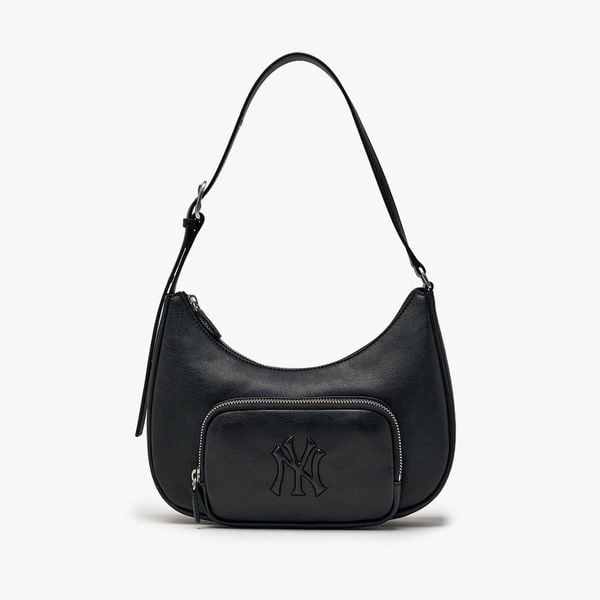 Túi Xách MLB Korea - Basic Vintage Logo Hobo Bag NY Yankees - 3ABQV026N-50BKS 