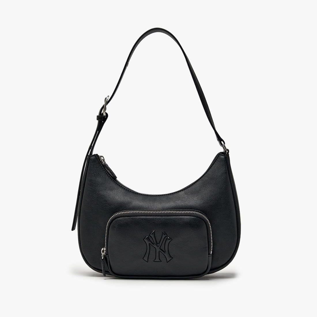  Túi Xách MLB Korea - Basic Vintage Logo Hobo Bag NY Yankees - 3ABQV026N-50BKS 