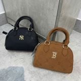  Túi Trống MLB Korea Diamond Monogram Boston Crossbody Bag - 7ACRMDA5-50BKS 