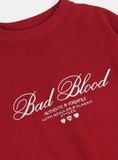  Áo Sweater [Unisex] Badblood - [w-sweatshirt24-004] Classic Logo sweatshirt - Red 