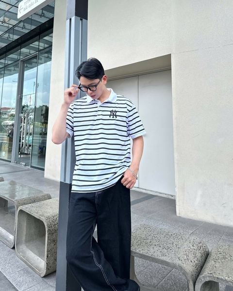 Áo Thun Polo New Era - [Unisex] NY Yankees Stripe White - 14849258